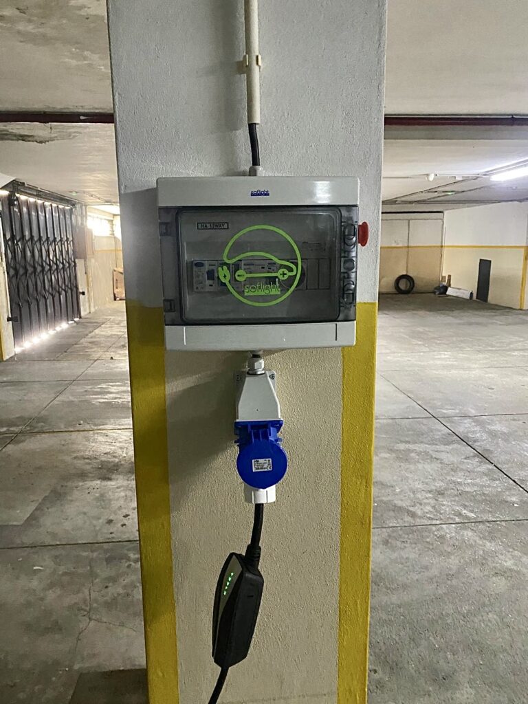 Instalação de carregador elétrico